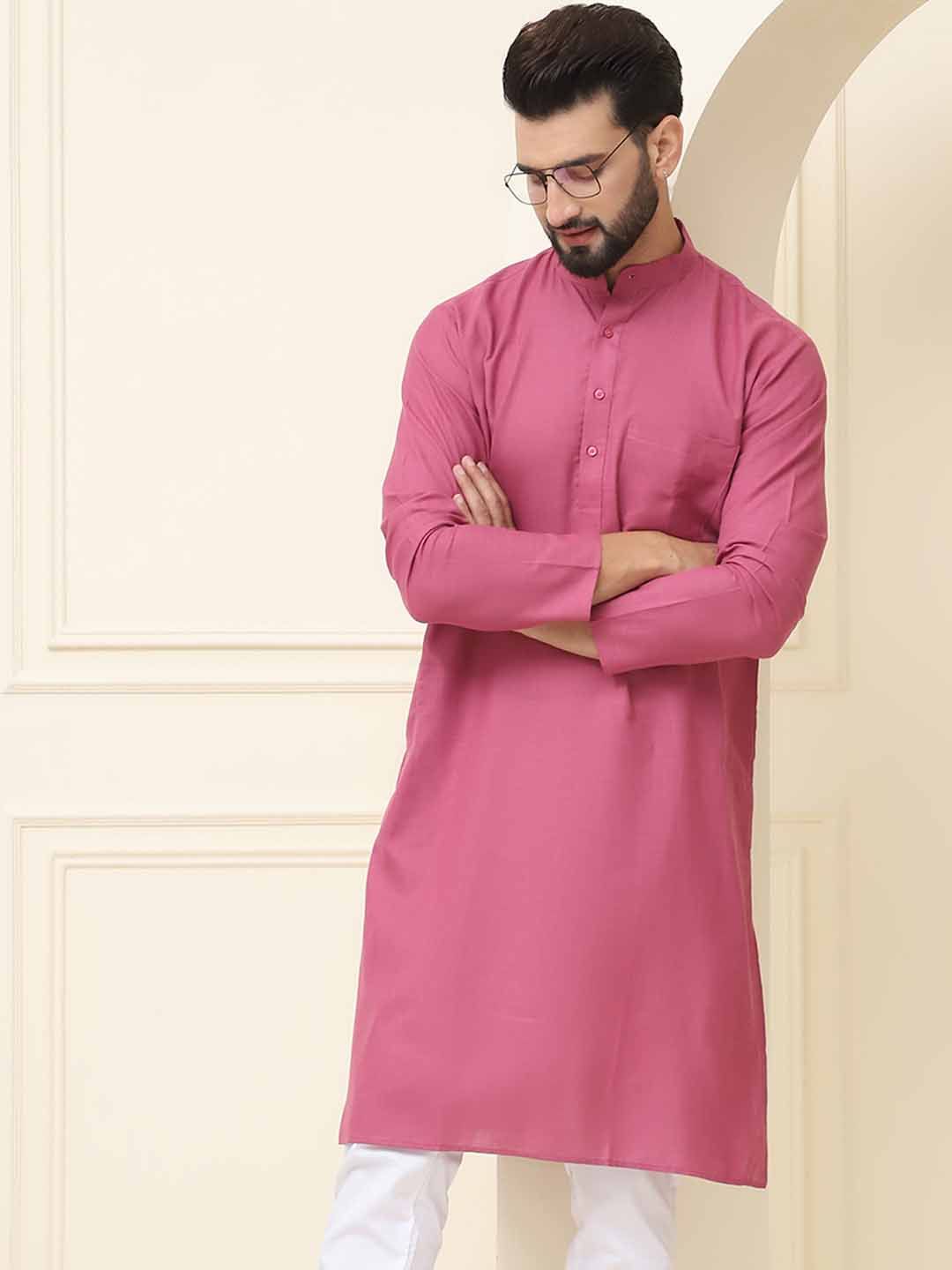 SOJANYA Band Collar Straight Kurta