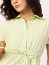 DressBerry Girly Glam Tie-Up Waist A-Line Mini Dress