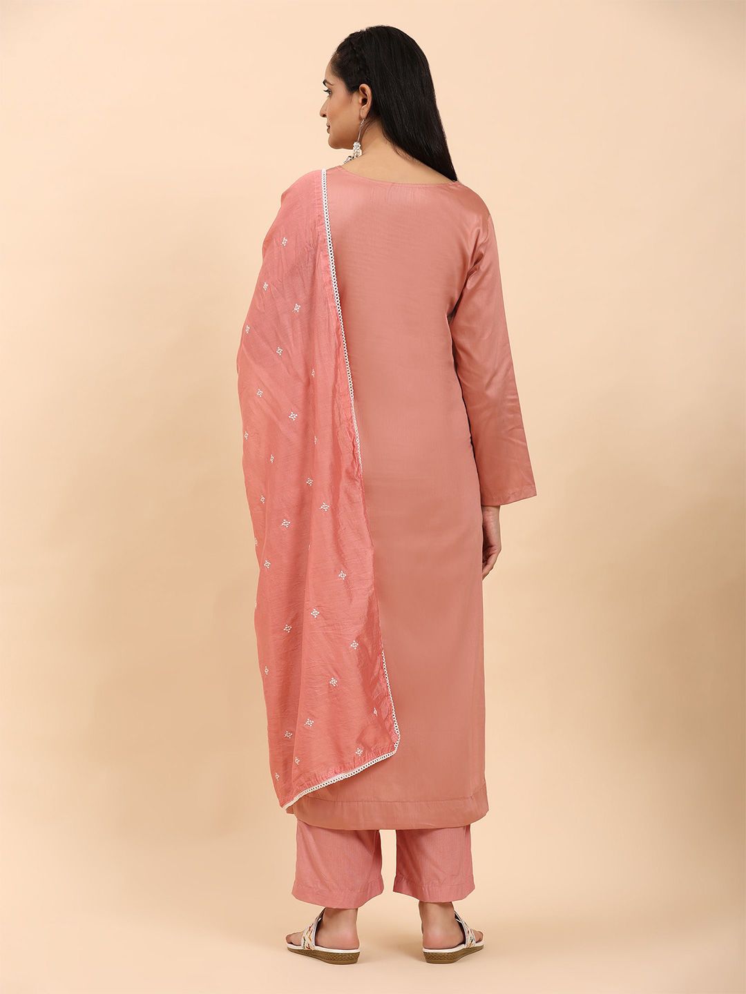 Mamicha Women Floral Printed Regular Pure Cotton Kurta with Palazzos & With Dupatta