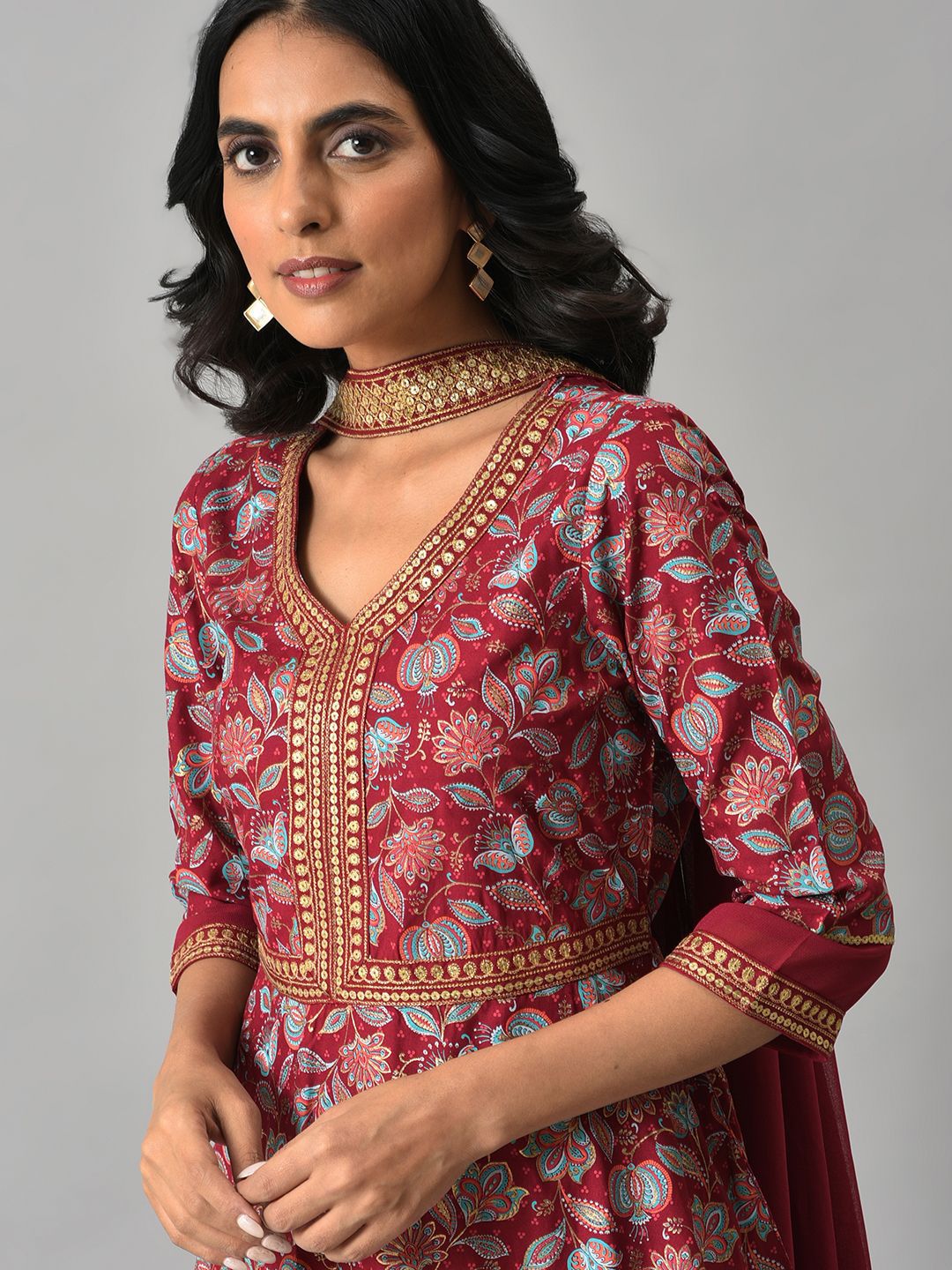 AURELIA Floral Print Maxi Dress