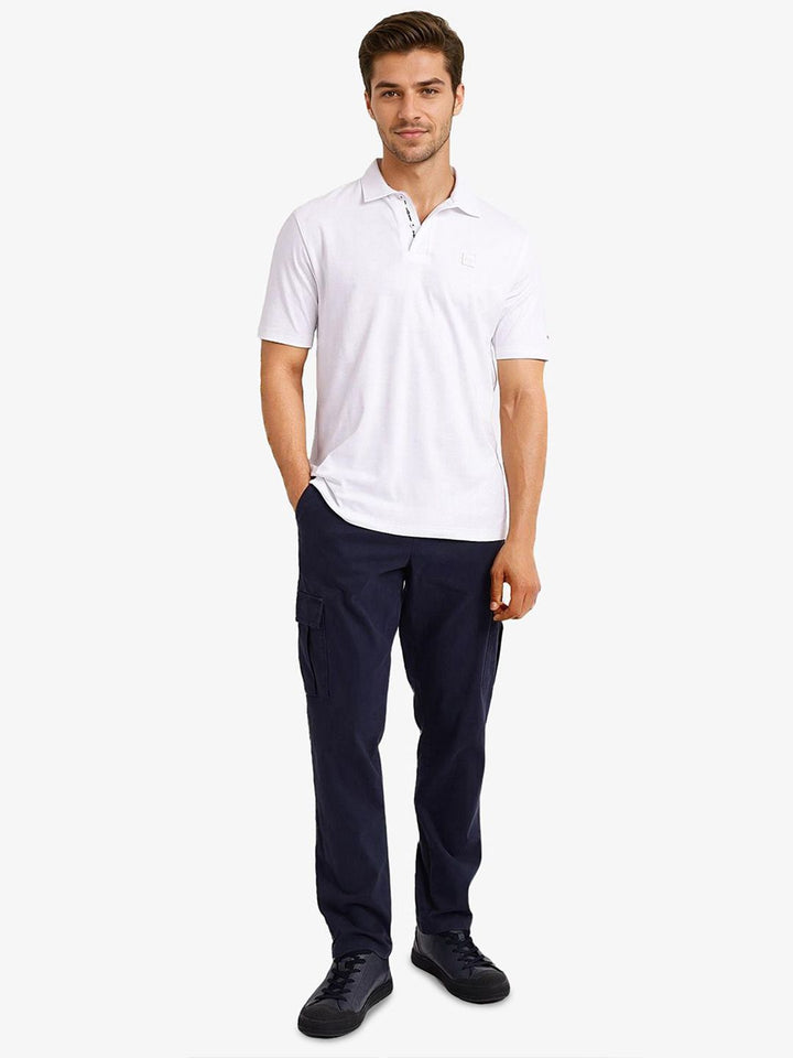 RARE RABBIT Men V-Neck Raw Edge T-shirt