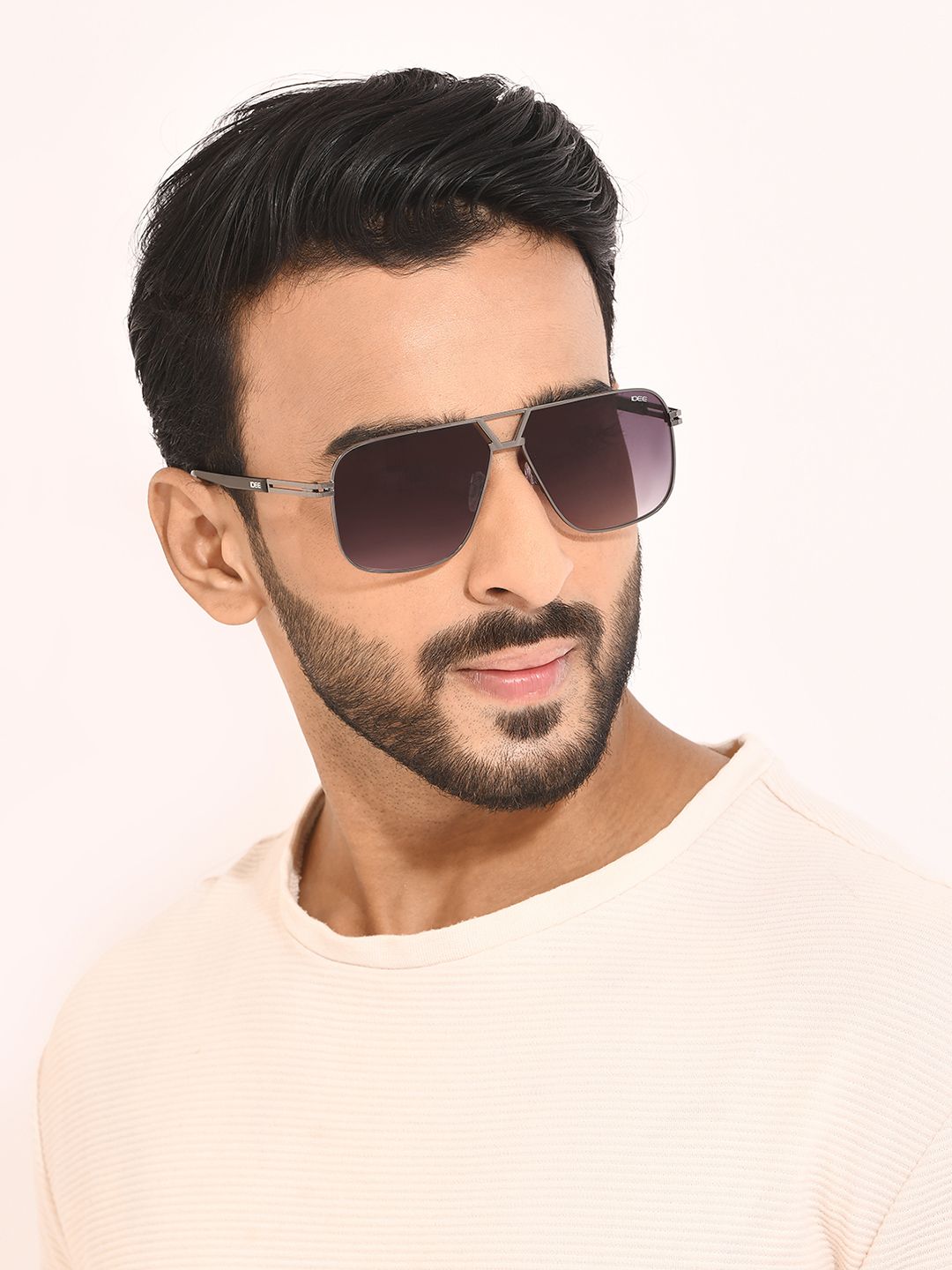 IDEE Men Aviator Sunglasses with UV Protected Lens IDS2994C2SG