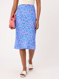 DressBerry The Regal Power Print A-Line Midi Skirt