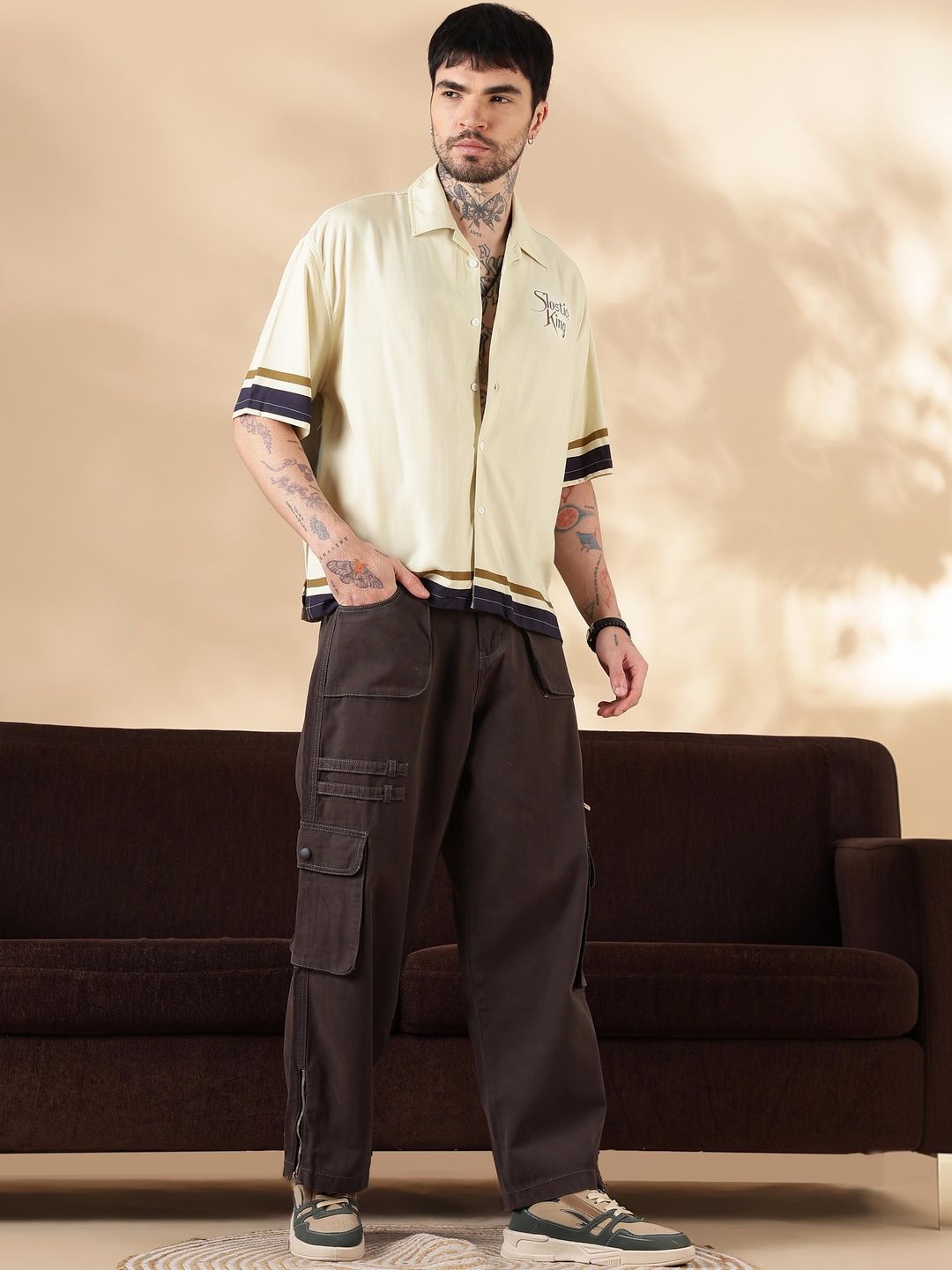 Eszett Men Easy Wash Cargos Seluar