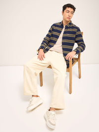 THE BEAR HOUSE Men Slim Fit Striped Casual Shirt