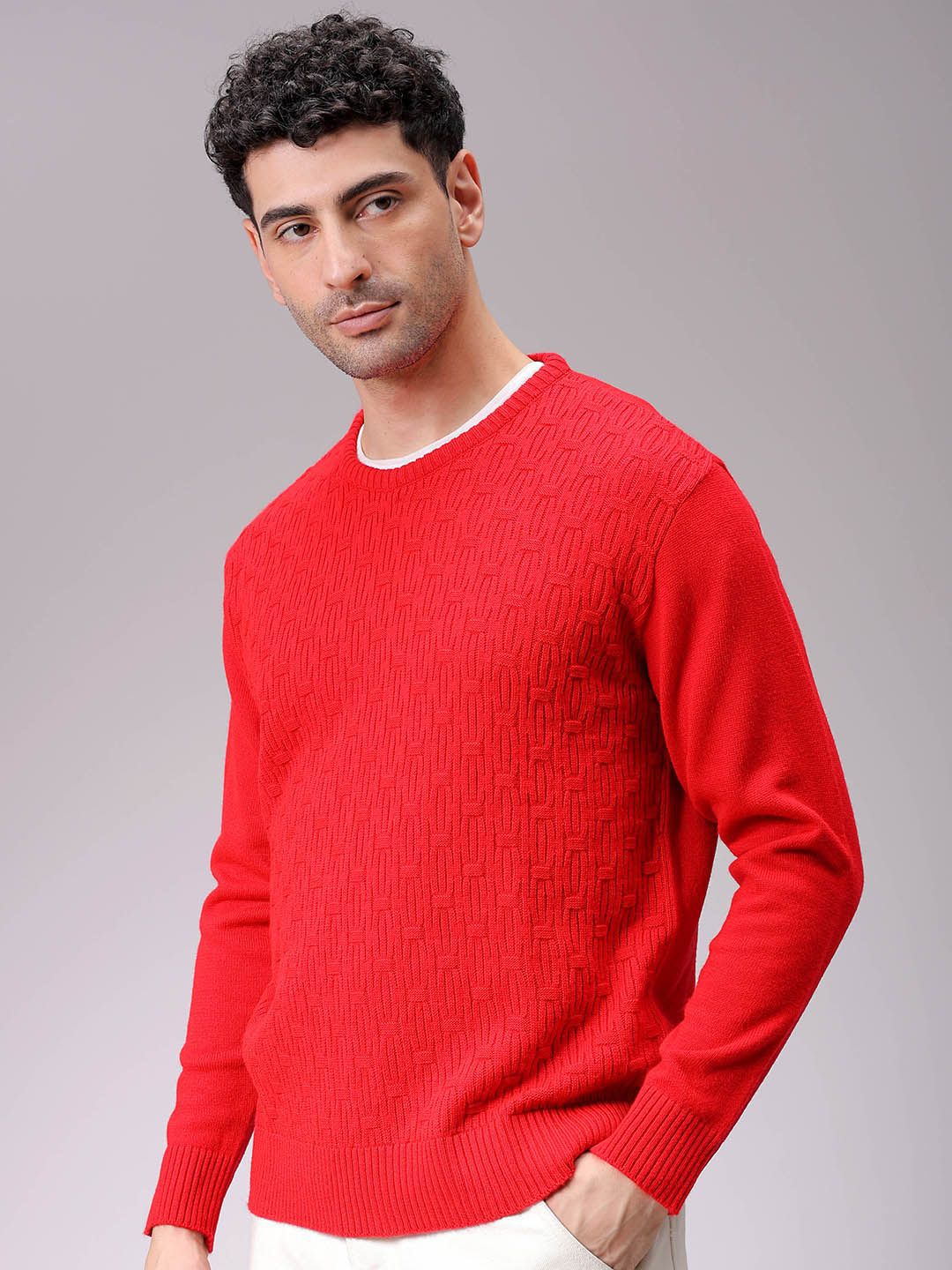 The Indian Garage Co Men Round Neck Pullover