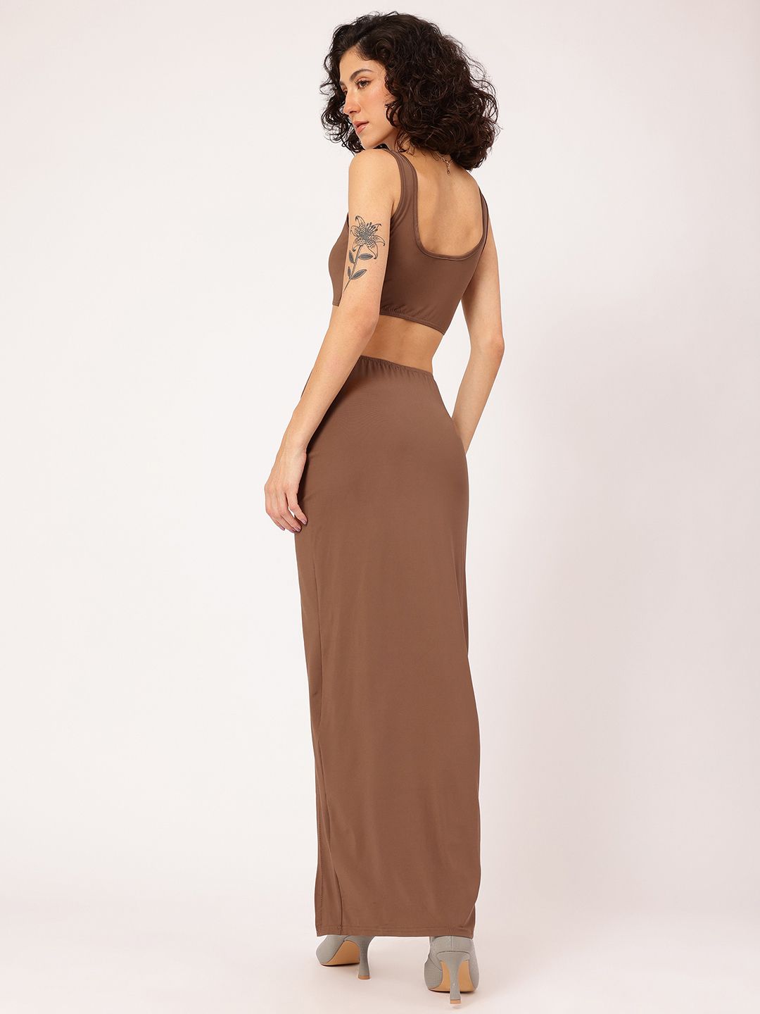 DressBerry Hot Girl Summer High Slit Ruched Co-Ords