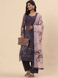 Mamicha Women Printed Regular Pure Cotton Kurta with Trousers & With Dupatta