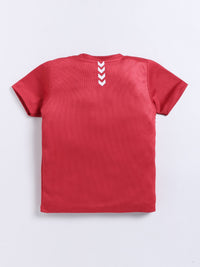 HRX by Hrithik Roshan Boys Brand Logo Printed Rapid-Dry T-shirt