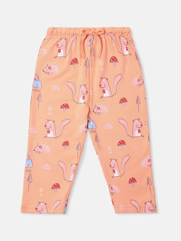Nauti Nati Infants Pack of 2 Cotton Printed Track Pants