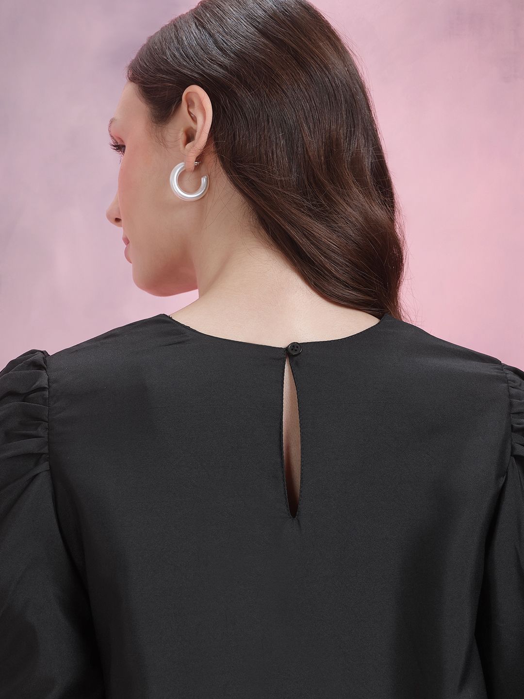 DressBerry Puff Sleeve A-Line Dress