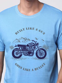 ADRO Men Graphic Printed Round Neck Cotton T-shirt