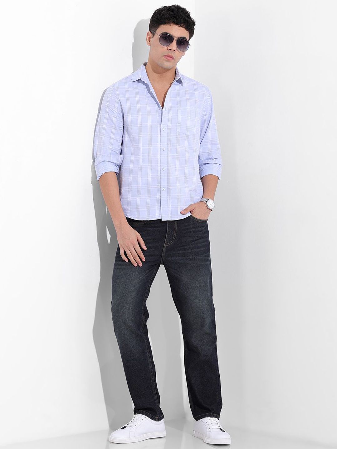 The Indian Garage Co Men Slim Fit Mid-Rise Heavy Fade Jeans