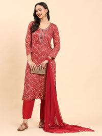 Mamicha Women Floral Printed Regular Pure Cotton Kurta with Palazzos & With Dupatta
