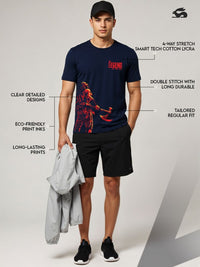 ADRO Men Cotton Printed T-shirt