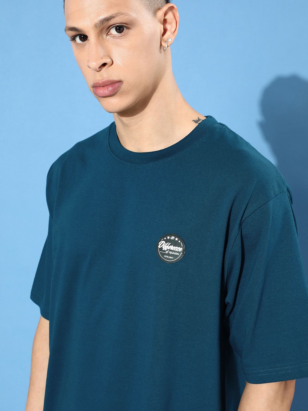 Difference of Opinion Printed Pure Cotton Oversized T-shirt
