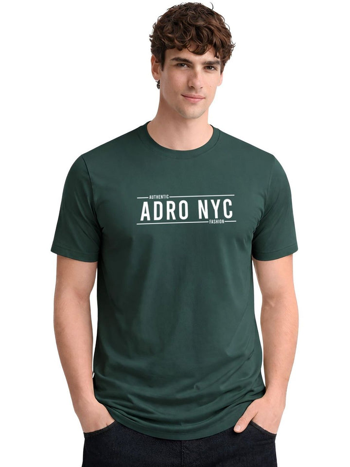 ADRO Men Typography Printed T-shirt