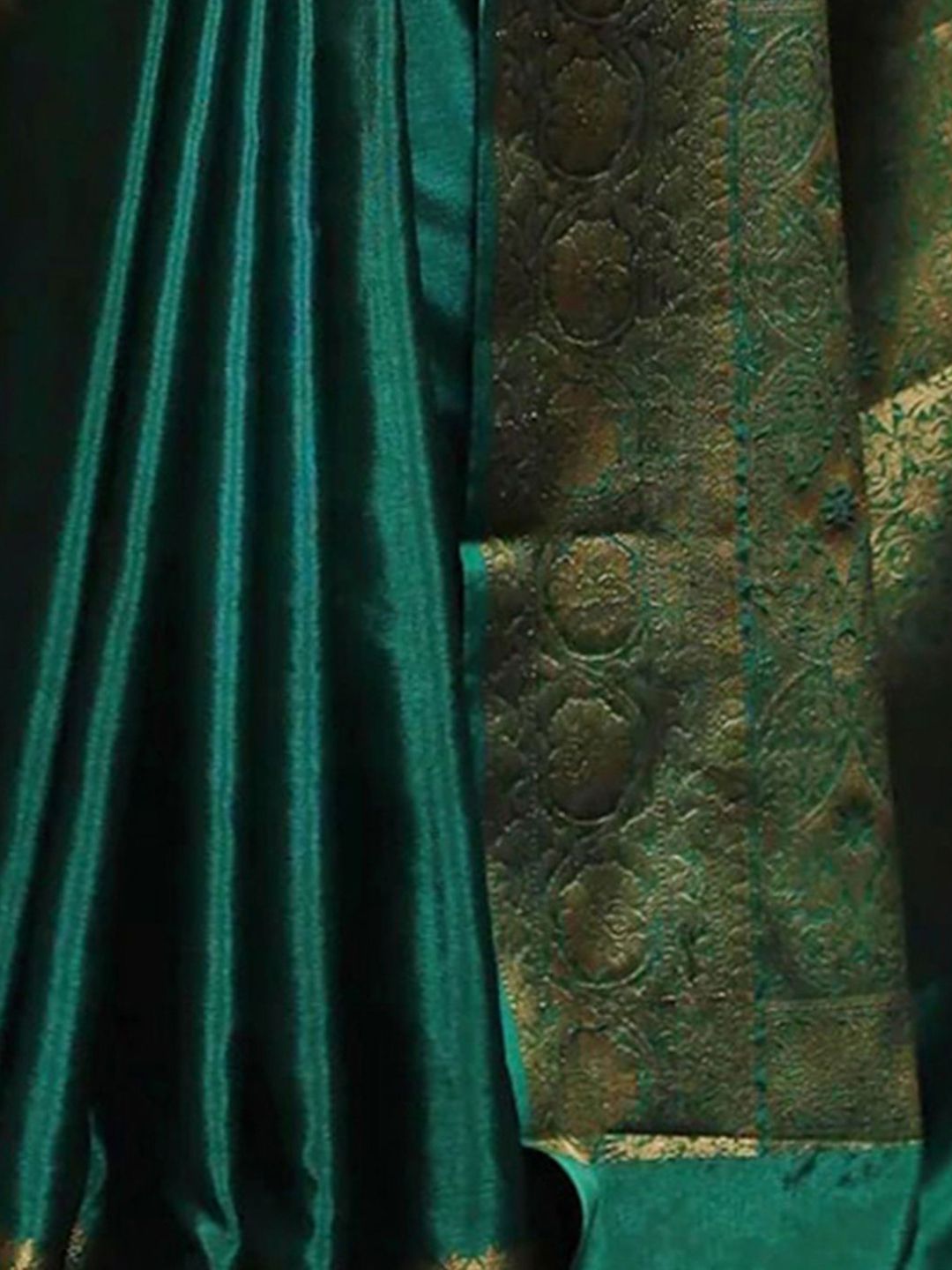 KALINI Solid Zari Banarasi Saree