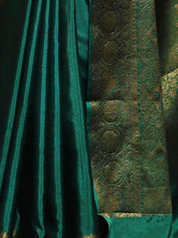 KALINI Solid Zari Banarasi Saree