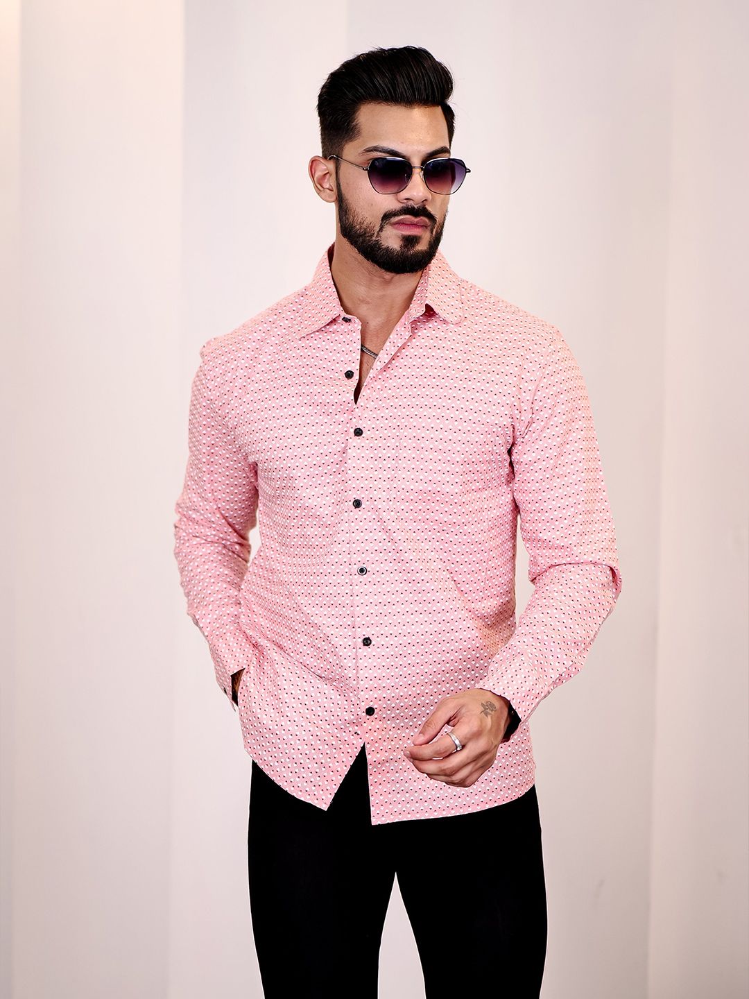 Eszett Cutaway Collar Baju Linen Tulen Kasual