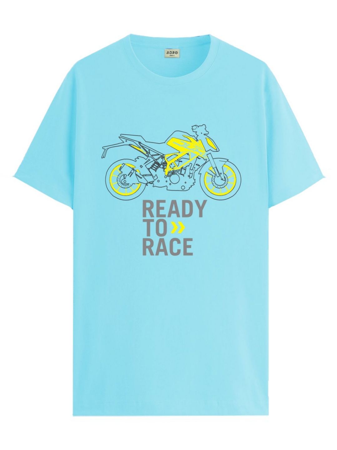 ADRO Men Graphic Printed Round Neck Cotton T-shirt