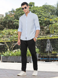 Thomas Scott Premium Seersucker Button-Down Collar Cotton Shirt