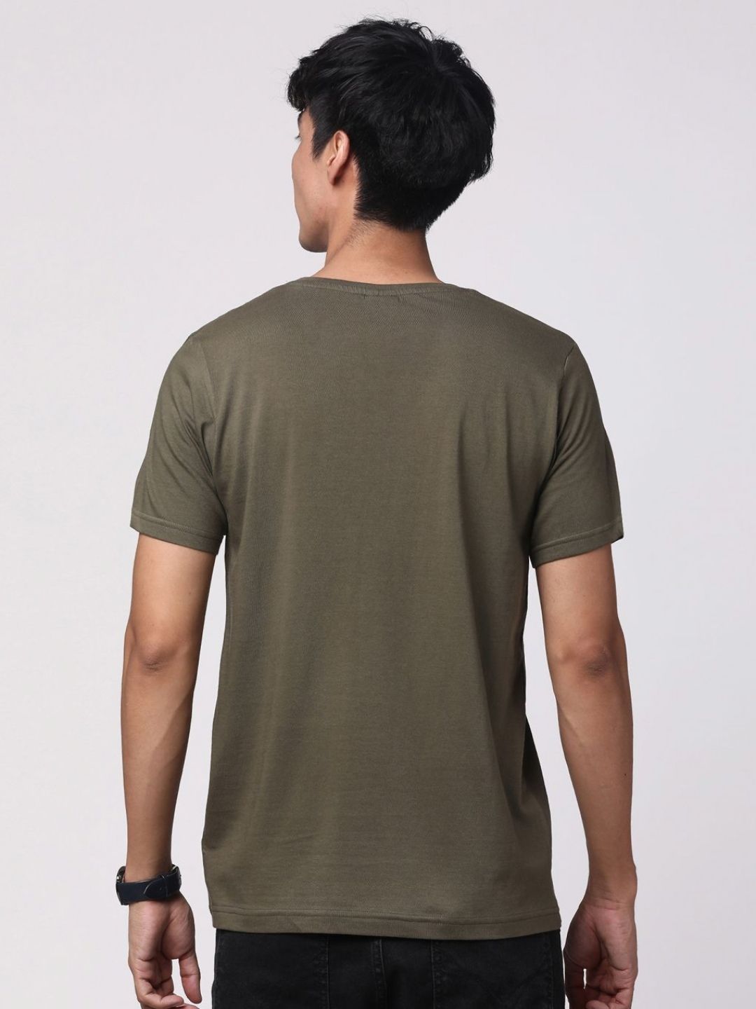 ADRO Men Typography Printed Pure Cotton Round Neck T-shirt