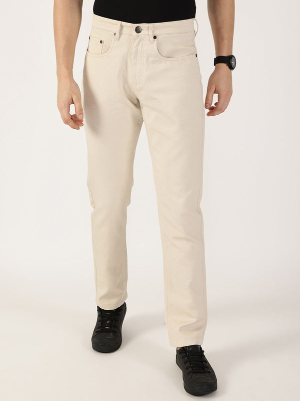 Thomas Scott Men Smart Regular Fit Mid-Rise Chinos