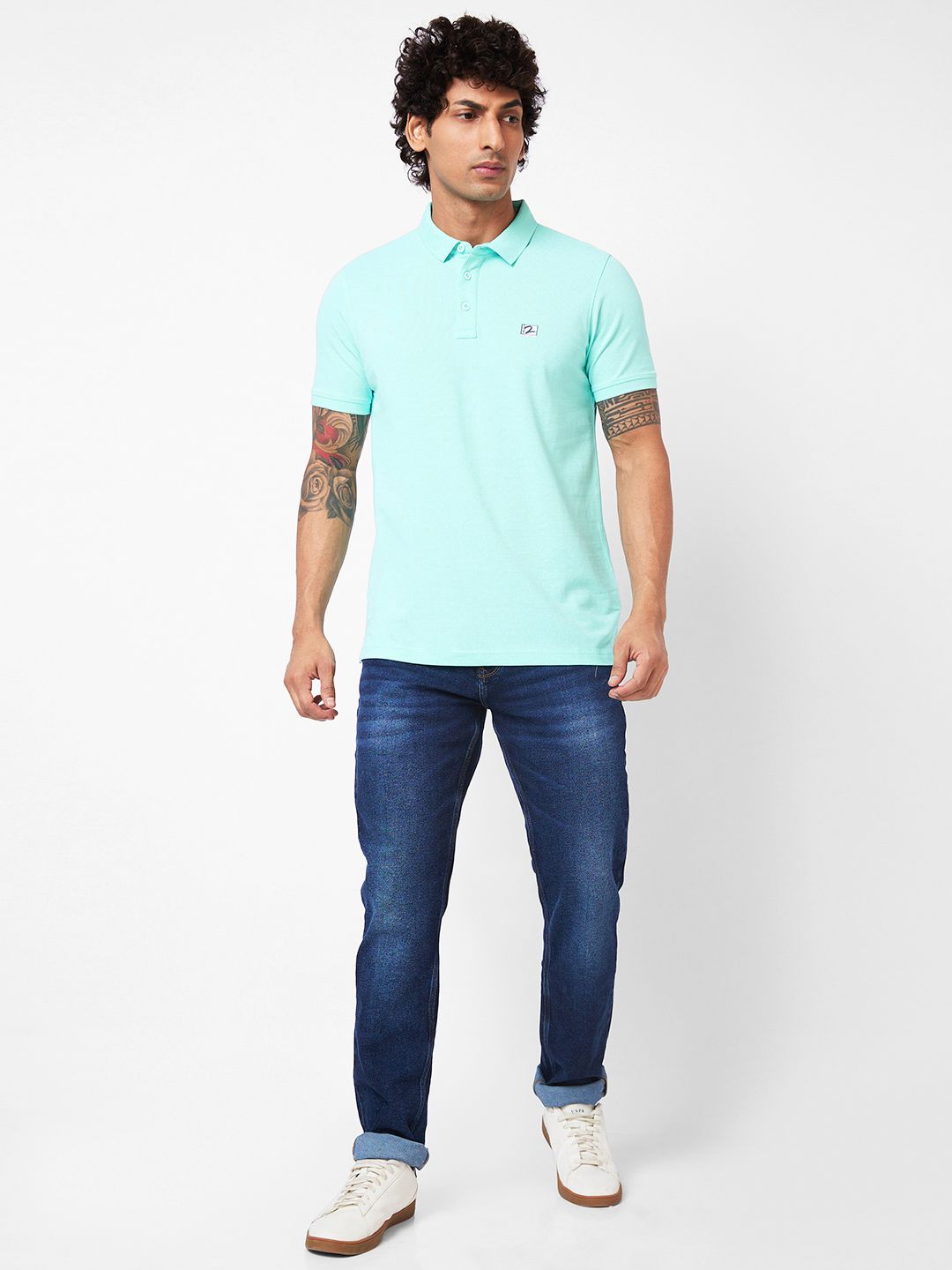 SPYKAR Polo Collar Slim Fit T-shirt