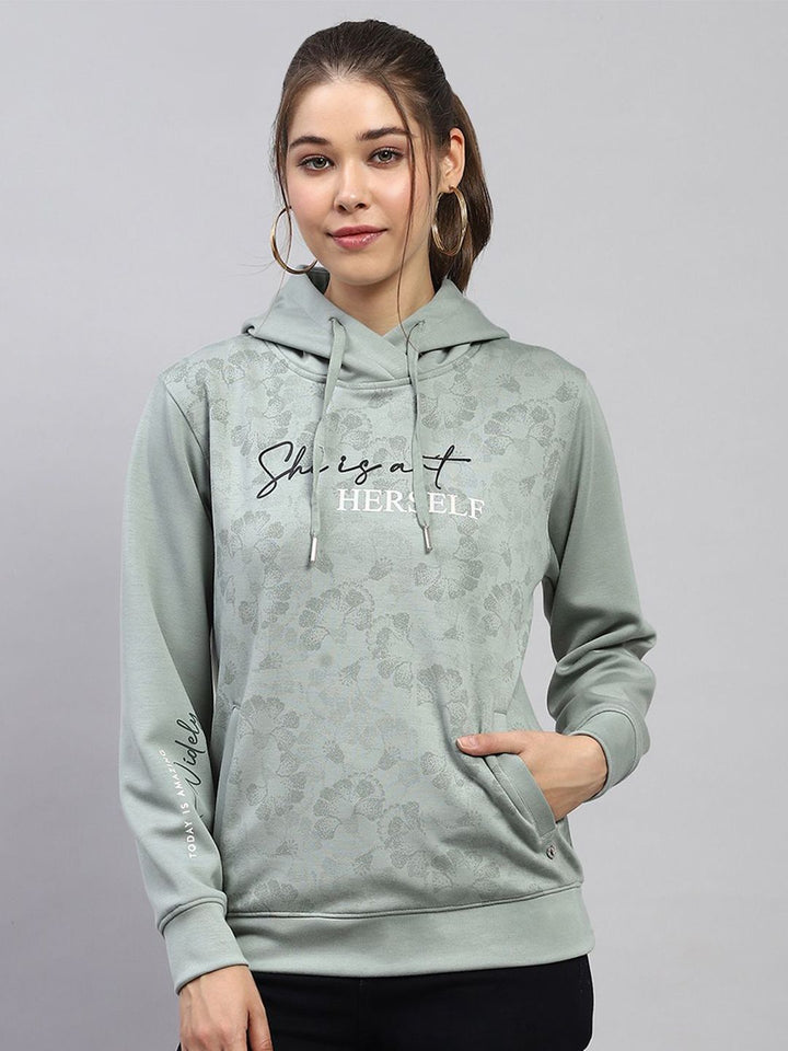 Monte Carlo Women Printed Hooded Sweatshirt