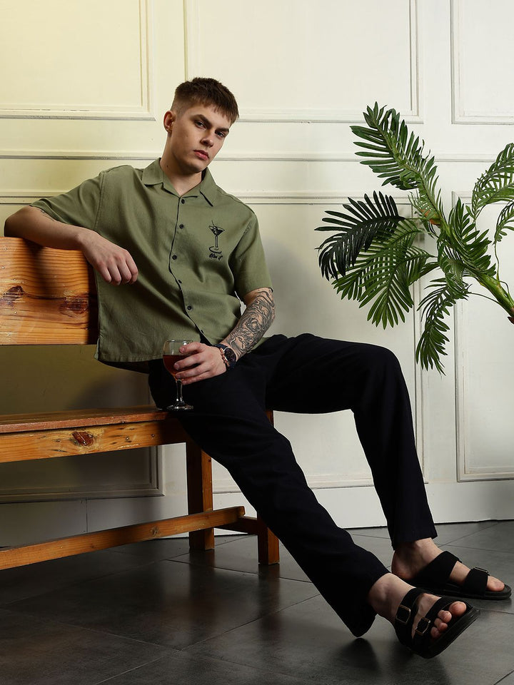 Baju Katun Kolar Cuba Eszett Martini Boxy Fit