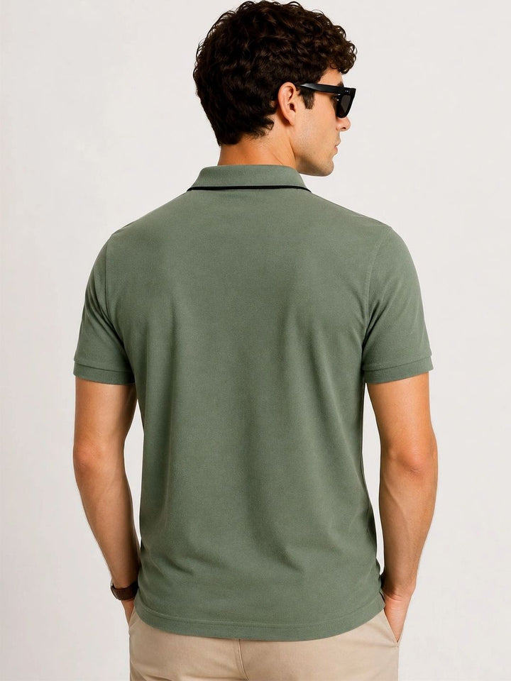 ADRO Men Polo Collar T-shirt