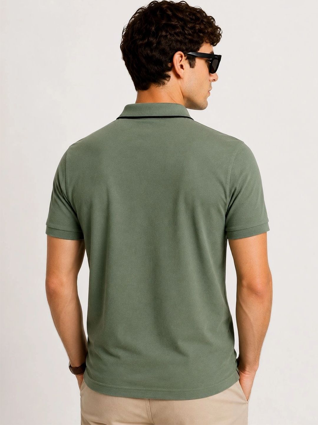 ADRO Men Polo Collar T-shirt