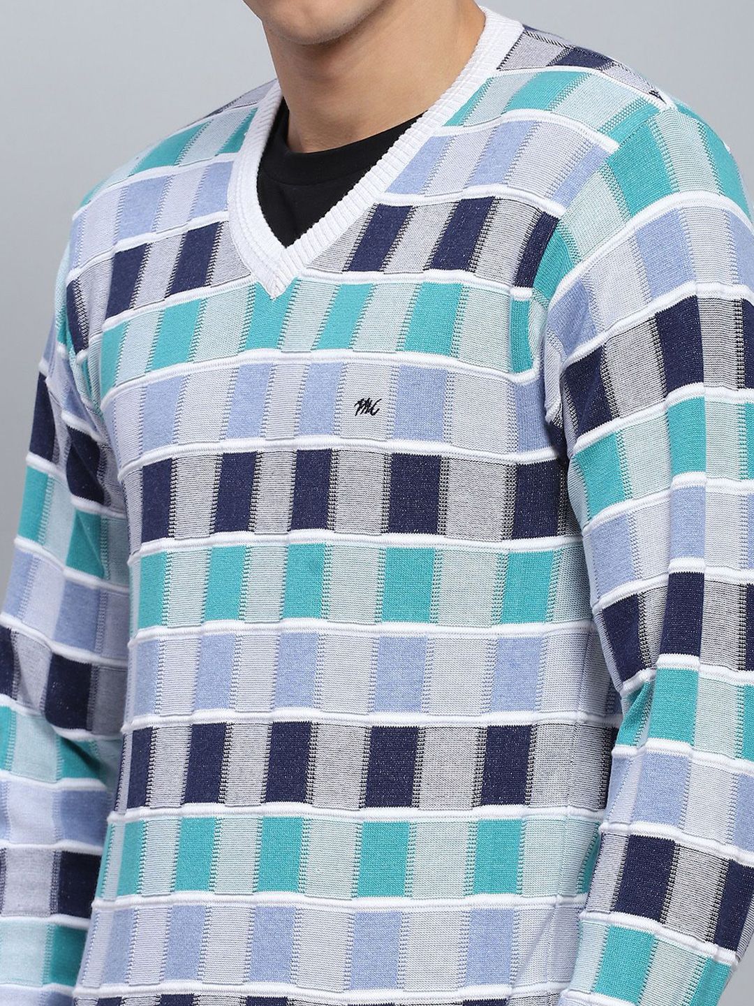 Monte Carlo Men Checked Pullover