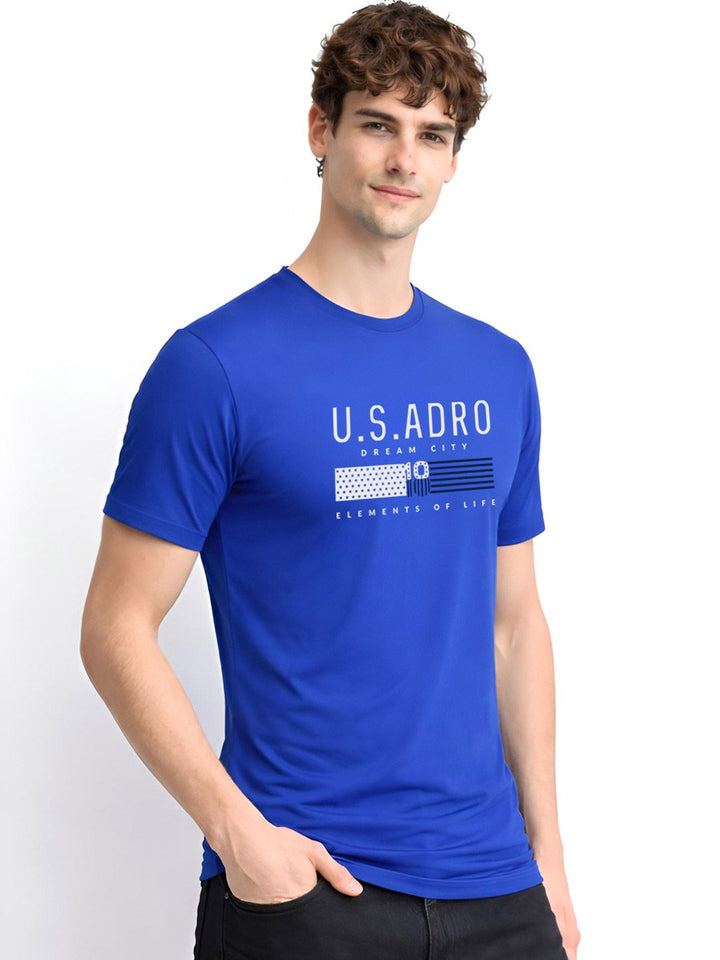 ADRO Men Typography Printed T-shirt