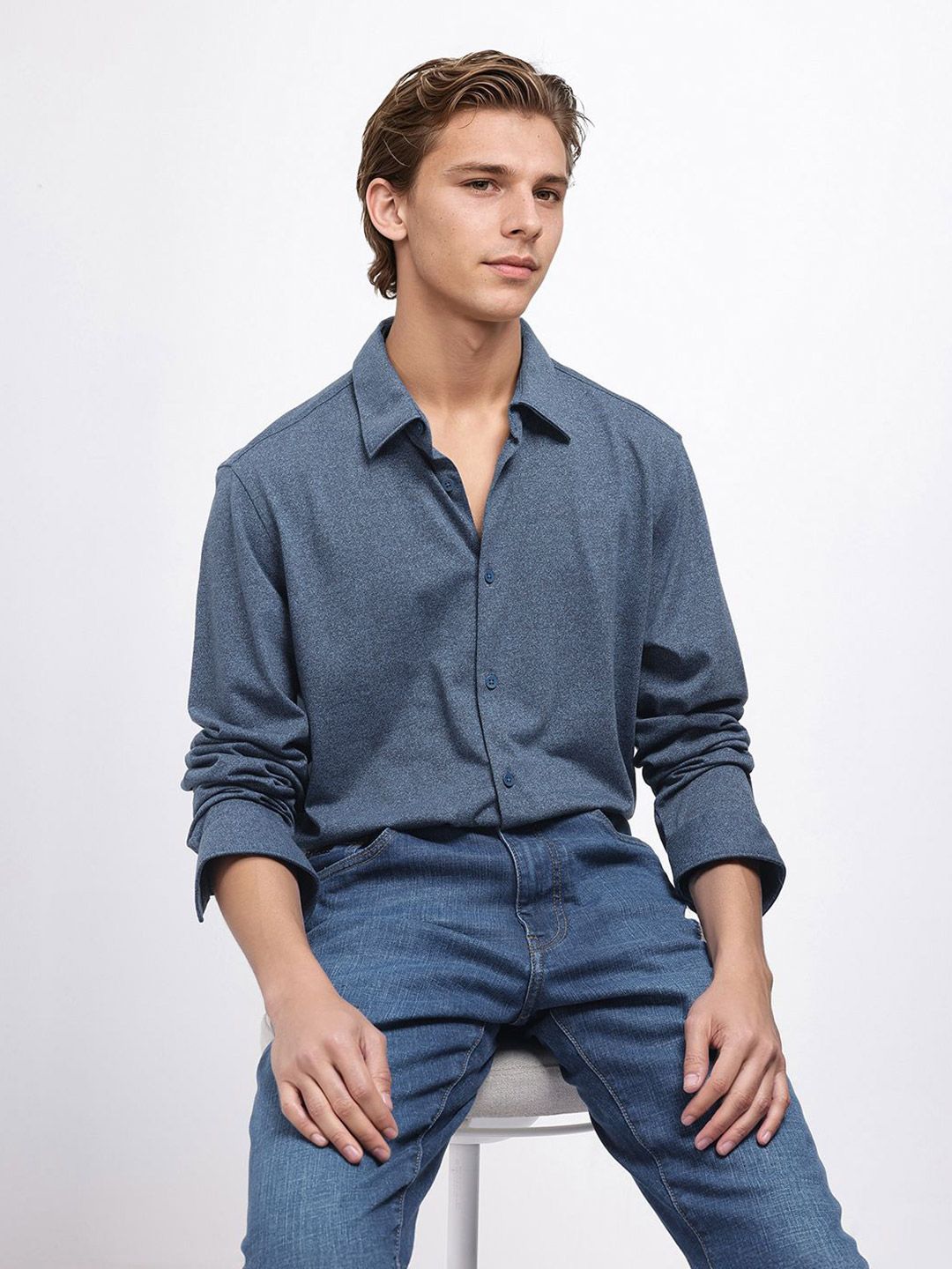 RARE RABBIT Men Comfort Opaque Casual Shirt