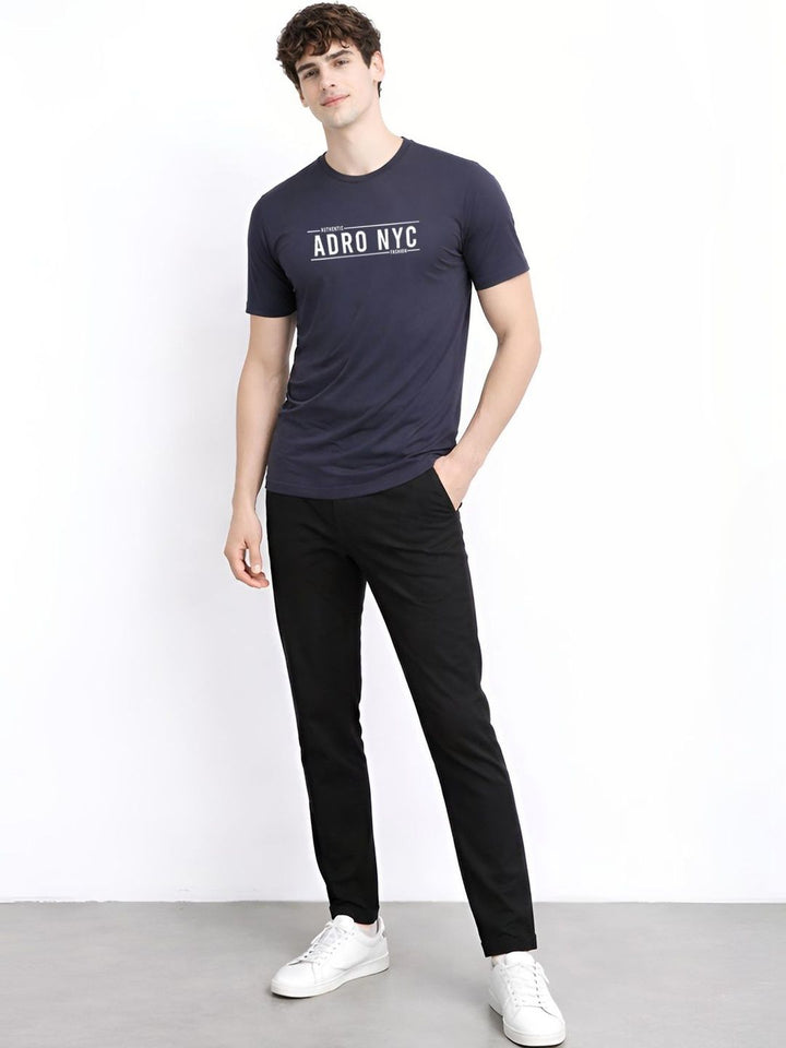 ADRO Men Typography Printed T-shirt