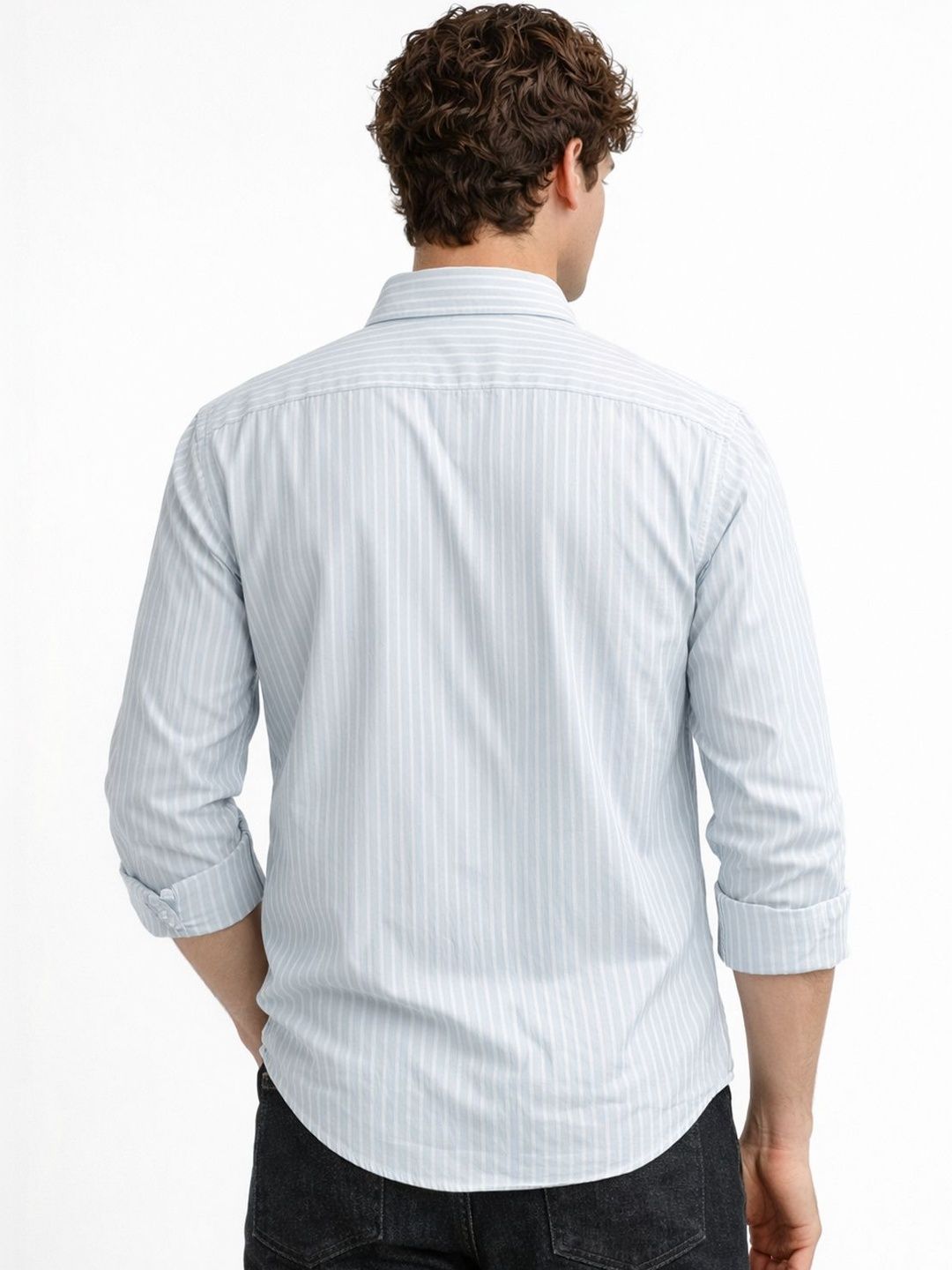 ADRO Men Standard Striped Casual Shirt