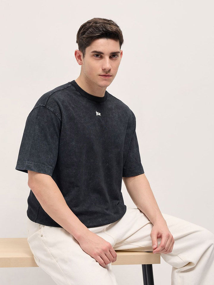 THE BEAR HOUSE Men Drop-Shoulder Sleeves T-shirt