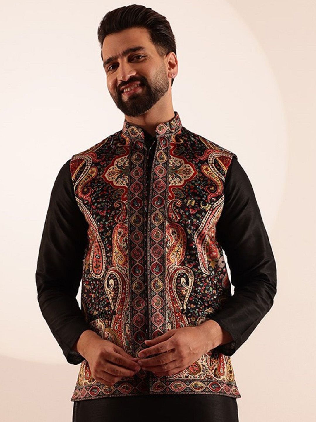 SOJANYA Jaket Nehru Printed Baldu