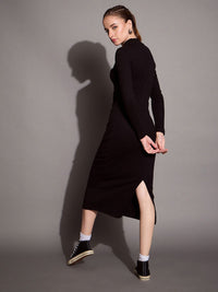 SASSAFRAS BASICS Women Solid Bodycon Dress