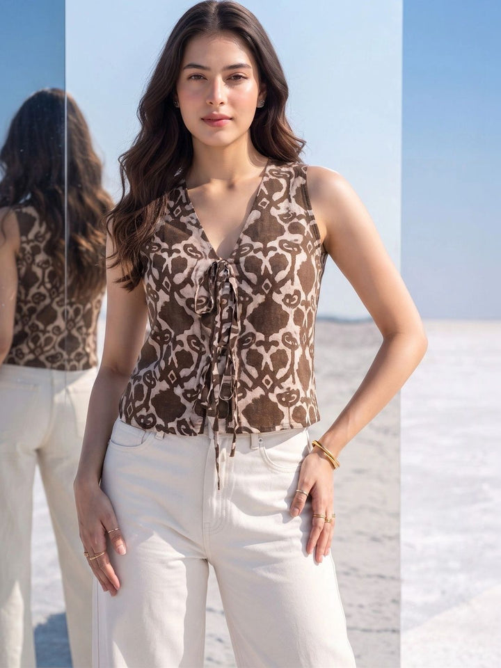 Mamicha Print Top