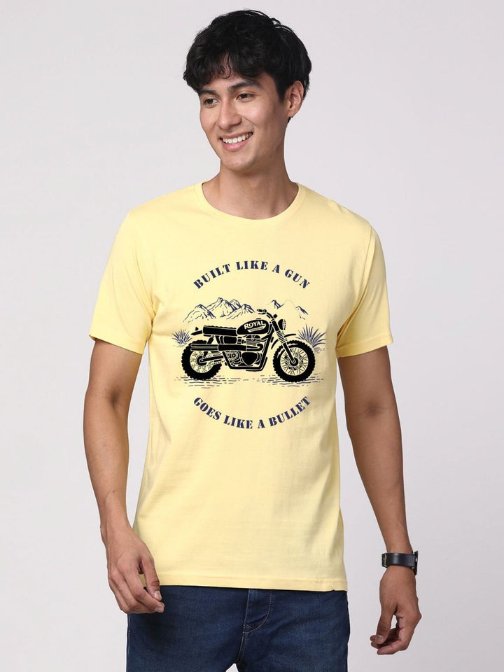 ADRO Men Graphic Printed Round Neck Cotton T-shirt