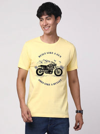 ADRO Men Graphic Printed Round Neck Cotton T-shirt