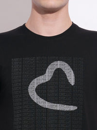 Being Human Men Brand Logo Printed Slim Fit T-shirt