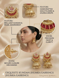 PANASH Contemporary Jhumkas Earrings