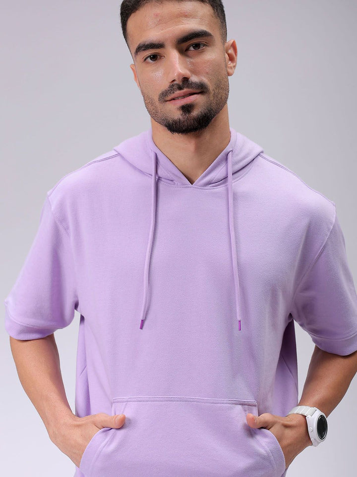 The Indian Garage Co Men Hooded Short Sleeves Sweatshirt