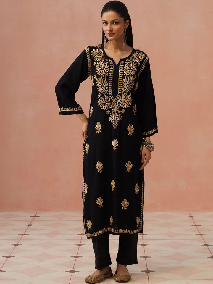 House of Chikankari Women Ethnic Motifs Embroidered Chikankari Kurta