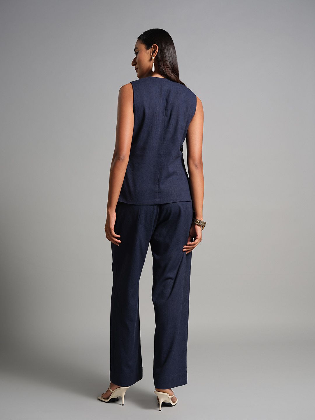 AND V-Neck Sleeveless Tunic With Trouser