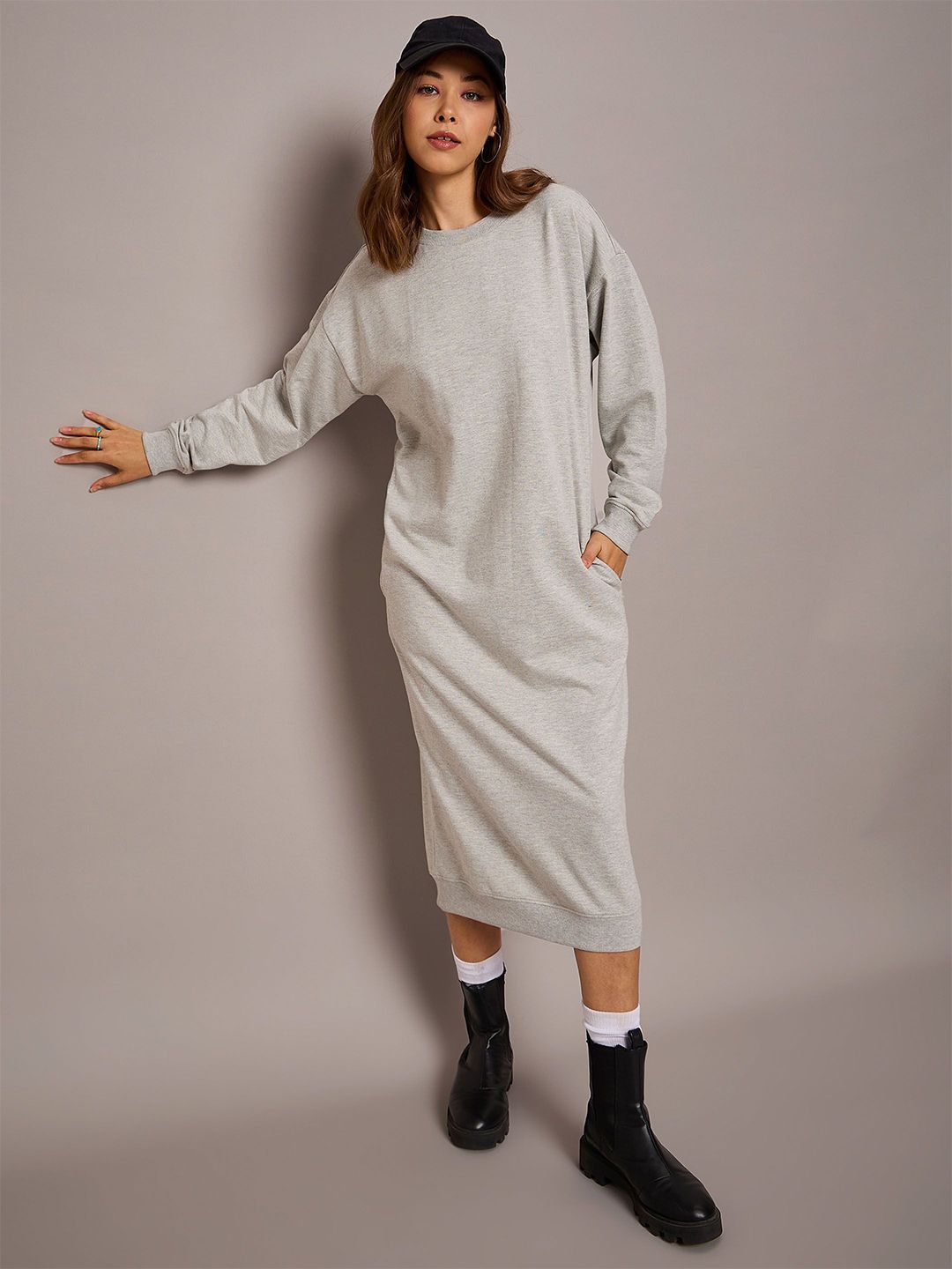 SASSAFRAS BASICS Women Midi Jumper Dress